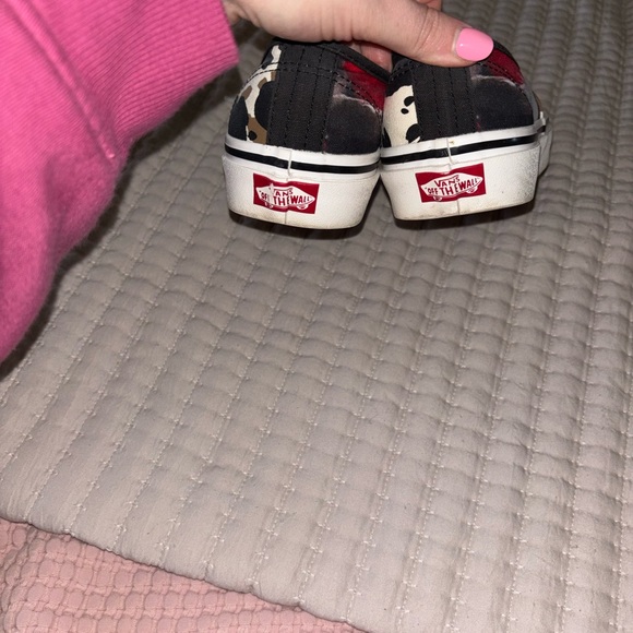 Vans Black and White Animal Print Shoes - Picture 4 of 4